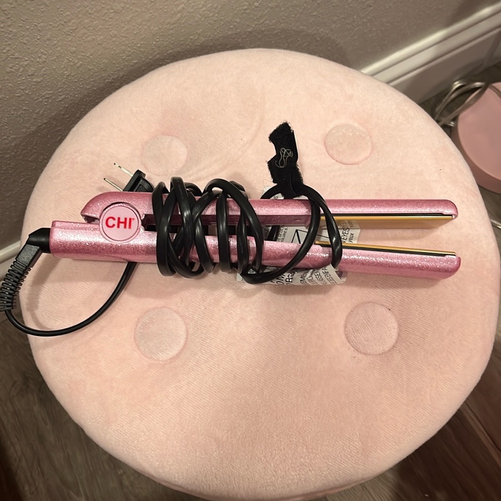 Chi pink glittery hair straightener